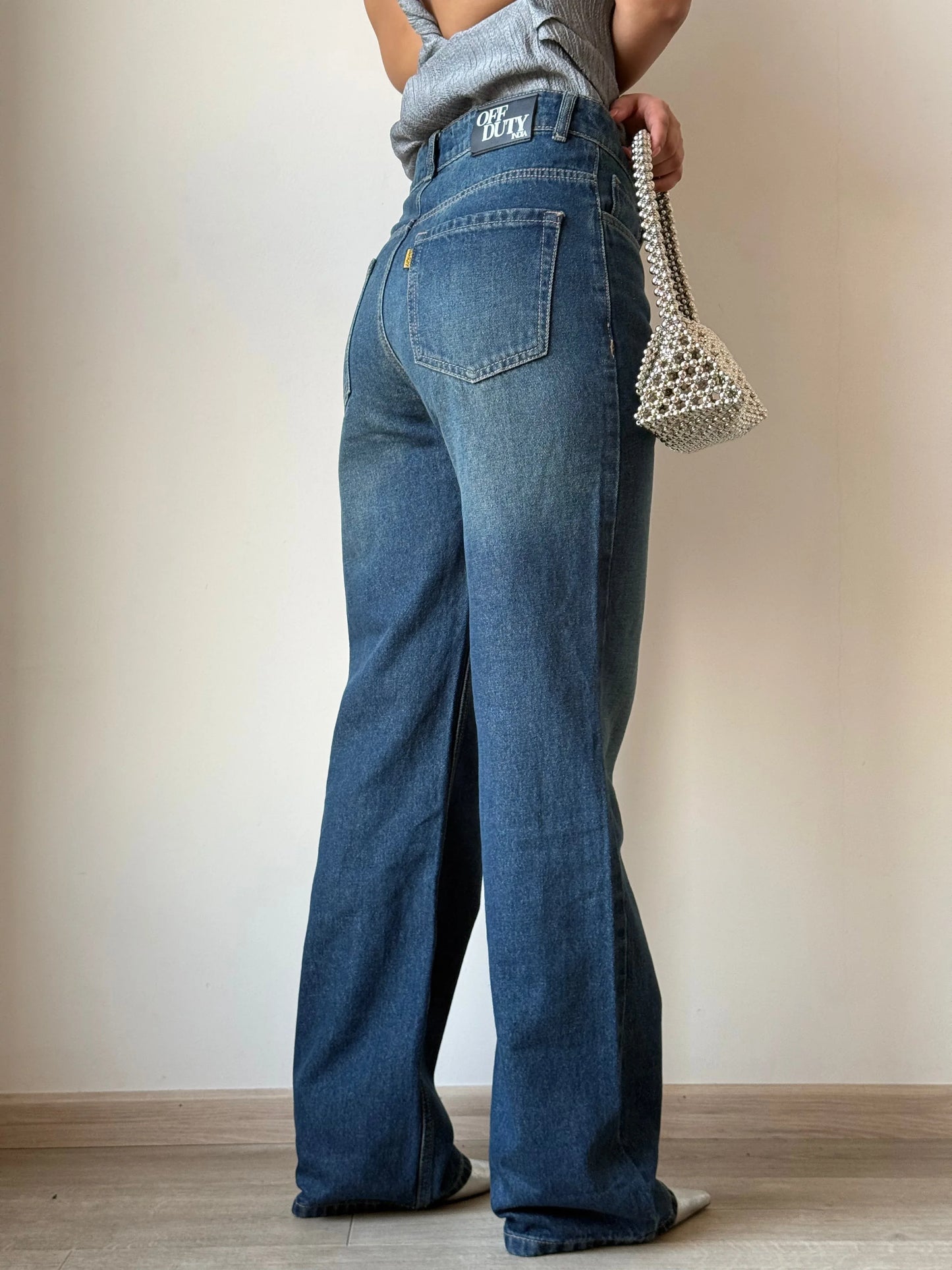 Aged Rust Blue Loose Straight Fit Jeans - Core Denims