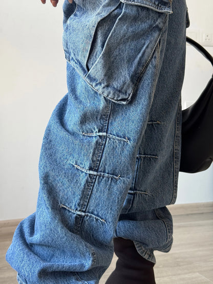 All Out Flare Cargo Unisex Jeans - Core Denims