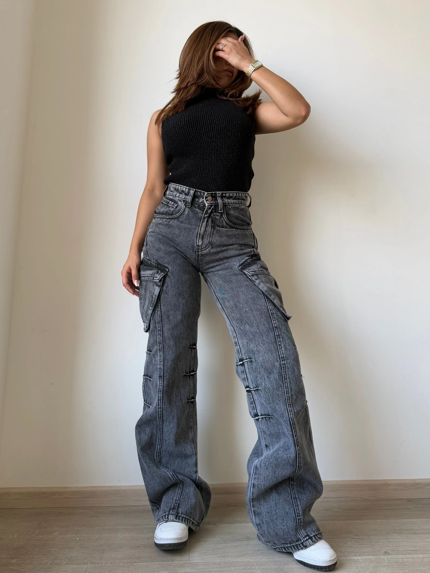 All Out Flare Cargo Unisex Jeans - Core Denims