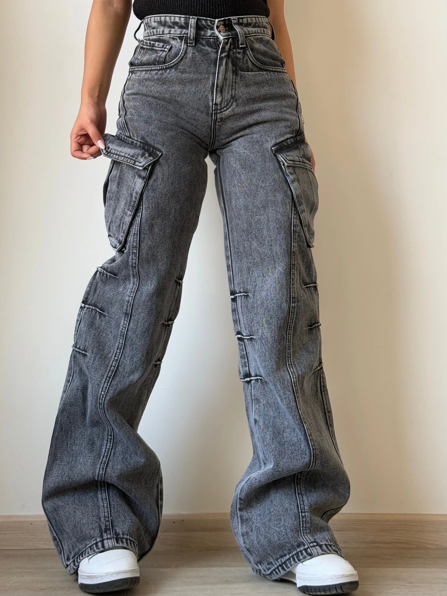 All Out Flare Cargo Unisex Jeans - Core Denims